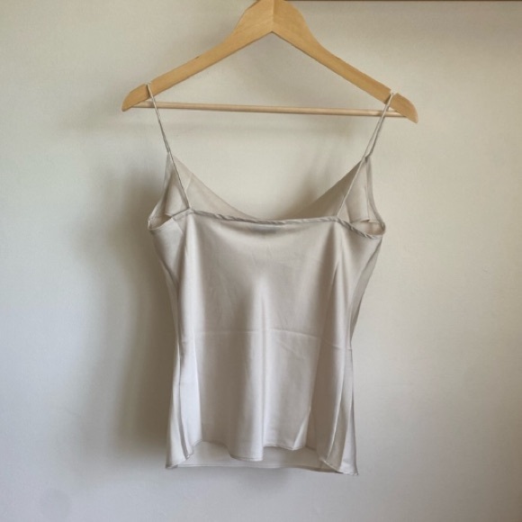 J.ING Cowl Neckline Silk Satin Tank Top Blouse - Picture 2 of 2